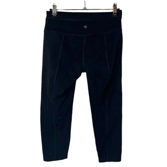 Prana Black Momento Capri Cropped Athletic Pants S - Picture 3 of 5